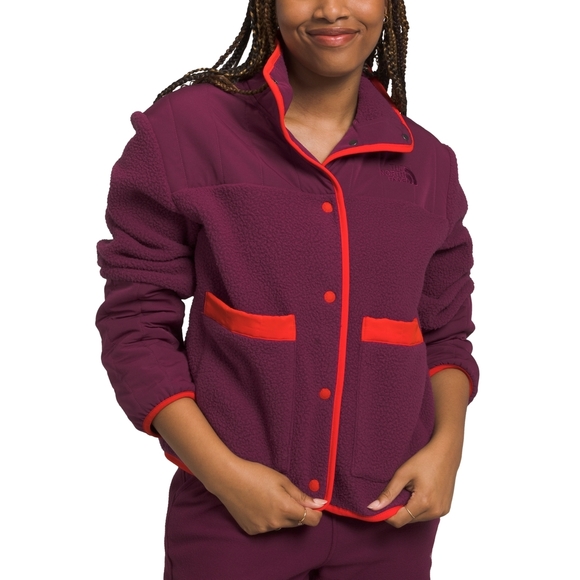 NWT The North Face Womens Cragmont Fleece Jacket BoysenberryFiery